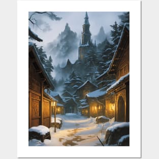 Wintertime in the Sword Coast Posters and Art